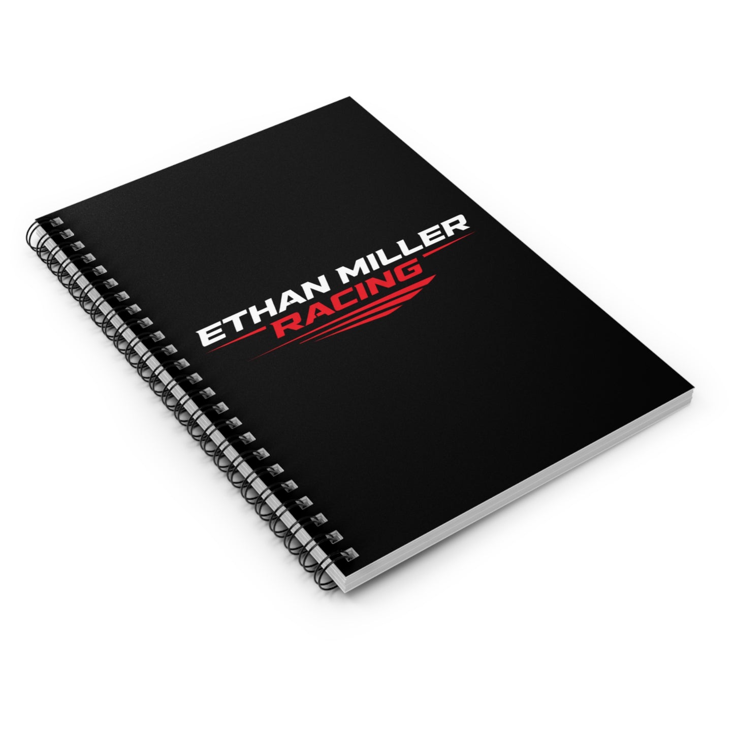 Racing Spiral Notebook — "Ethan Miller Racing" Ruled Journal